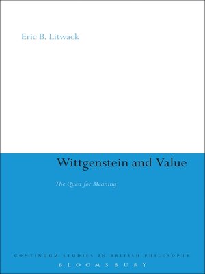 cover image of Wittgenstein and Value